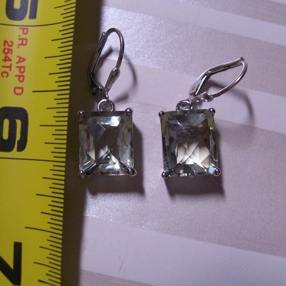 Prasiolite Earrings - Picture 2 of 5